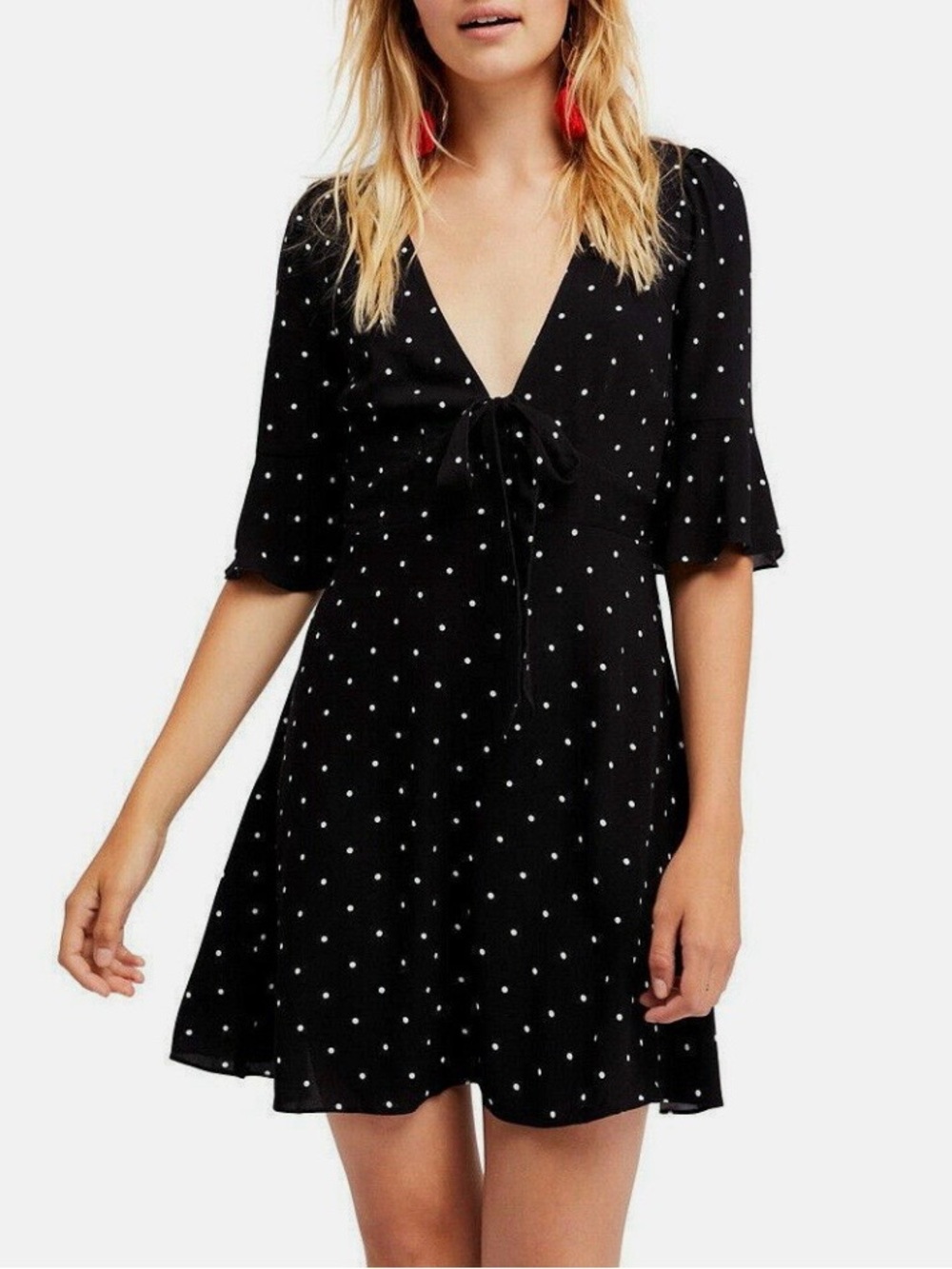 Free People Polka Dot Mini Dress